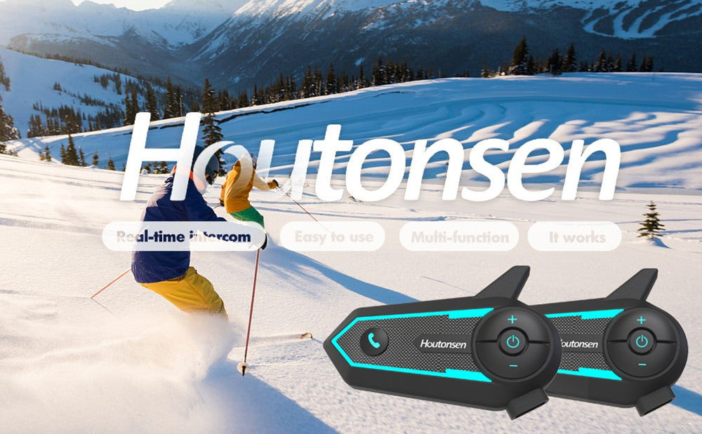 Houtonsen S6 Motocyklová helma s handsfree sadou, dosah interkomunikácie 1000 m, hlasová navigácia, Bluetooth 5.1, 30 hodín prevádzky, rozhranie Type-C, vodotesná IP65 - balenie 1 ks