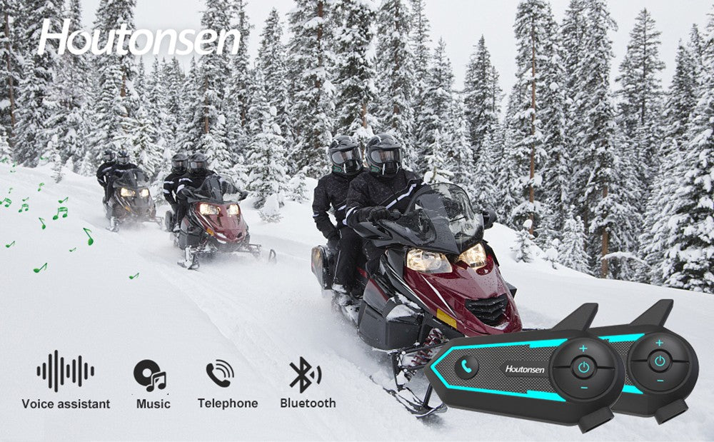 Houtonsen S6 Motocyklová helma s handsfree sadou, dosah interkomunikácie 1000 m, hlasová navigácia, Bluetooth 5.1, 30 hodín prevádzky, rozhranie Type-C, vodotesná IP65 - balenie 1 ks