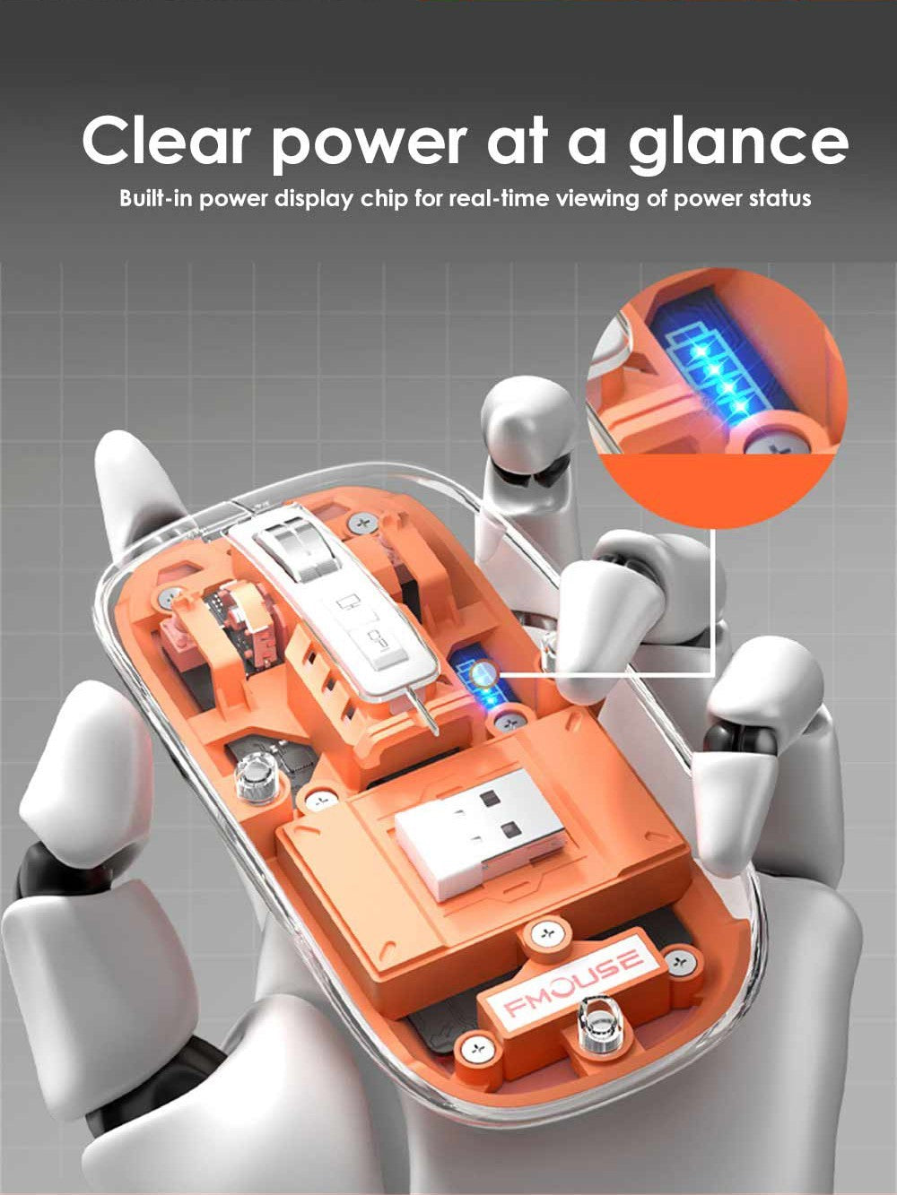 Bezdrôtová myš HXSJ T900 2.4G & Bluetooth, nastaviteľné DPI 800-2400, RGB podsvietenie, tiché klikanie - ružová