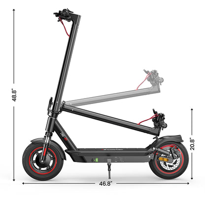 iScooter i10 Electric Scooter, 650W Motor, 36V 15Ah, 10-inch Pneumatic Tire, 40km/h Max Speed, 45km Max Range, ‎Front and Rear Suspension, Electronic Brake &amp; Disc Brake