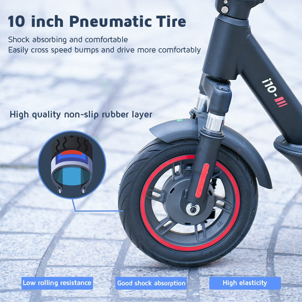 Elektromobilný skúter iScooter i10, motor 650 W, 36 V 15 Ah, 10-palcové pneumatiky, maximálna rýchlosť 40 km/h, maximálny dojazd 45 km, predné a zadné odpruženie, elektronická a kotúčová brzda.
