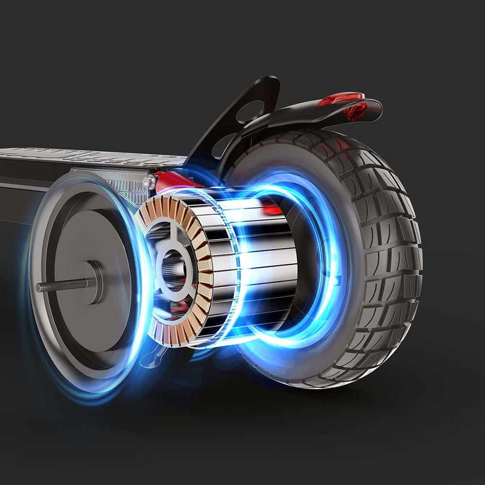 Elektromobilný skúter iScooter IX4, 10'' plástové pneumatiky, 800W motor, maximálna rýchlosť 45 km/h, 48V 15Ah batéria, dojazd 40-45 km, ovládanie cez aplikáciu.