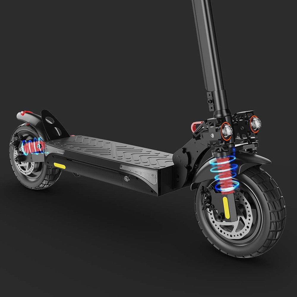 Elektromobilný skúter iScooter IX4, 10'' plástové pneumatiky, 800W motor, maximálna rýchlosť 45 km/h, 48V 15Ah batéria, dojazd 40-45 km, ovládanie cez aplikáciu.