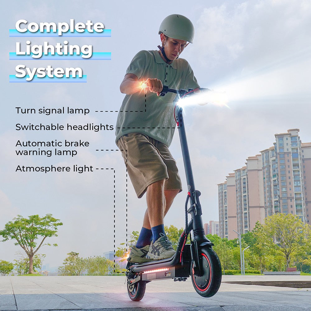 Elektromobilný skúter iScooter W7, 350W motor, 42V 7,8AH batéria, 8,5-palcové koleso, maximálna rýchlosť 35 km/h, dojazd 30 km, kotúčové brzdy, dvojité odpruženie, ovládanie cez aplikáciu.