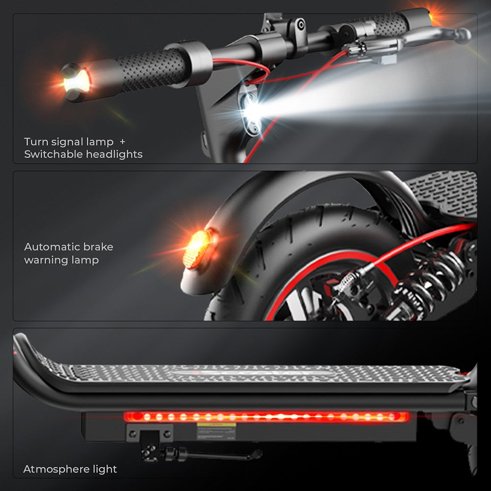 Elektromobilný skúter iScooter W7, 350W motor, 42V 7,8AH batéria, 8,5-palcové koleso, maximálna rýchlosť 35 km/h, dojazd 30 km, kotúčové brzdy, dvojité odpruženie, ovládanie cez aplikáciu.