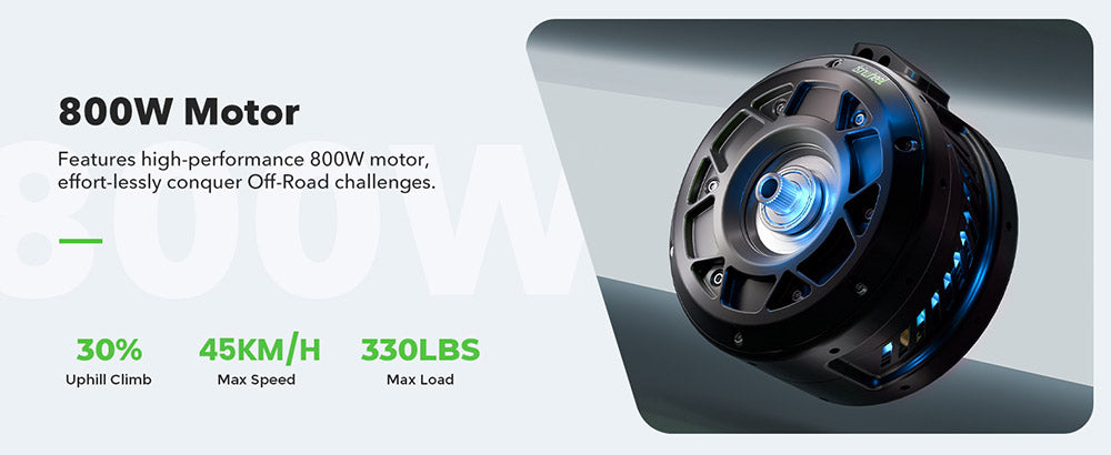 Elektromobilný skúter isinwheel GT1, 800W motor, 48V 10Ah batéria, 10-palcové terénne pneumatiky, maximálna rýchlosť 45 km/h, dojazd 45 km, kotúčové brzdy, predné a zadné odpruženie, maximálne zaťaženie 150 kg, ovládanie cez aplikáciu.
