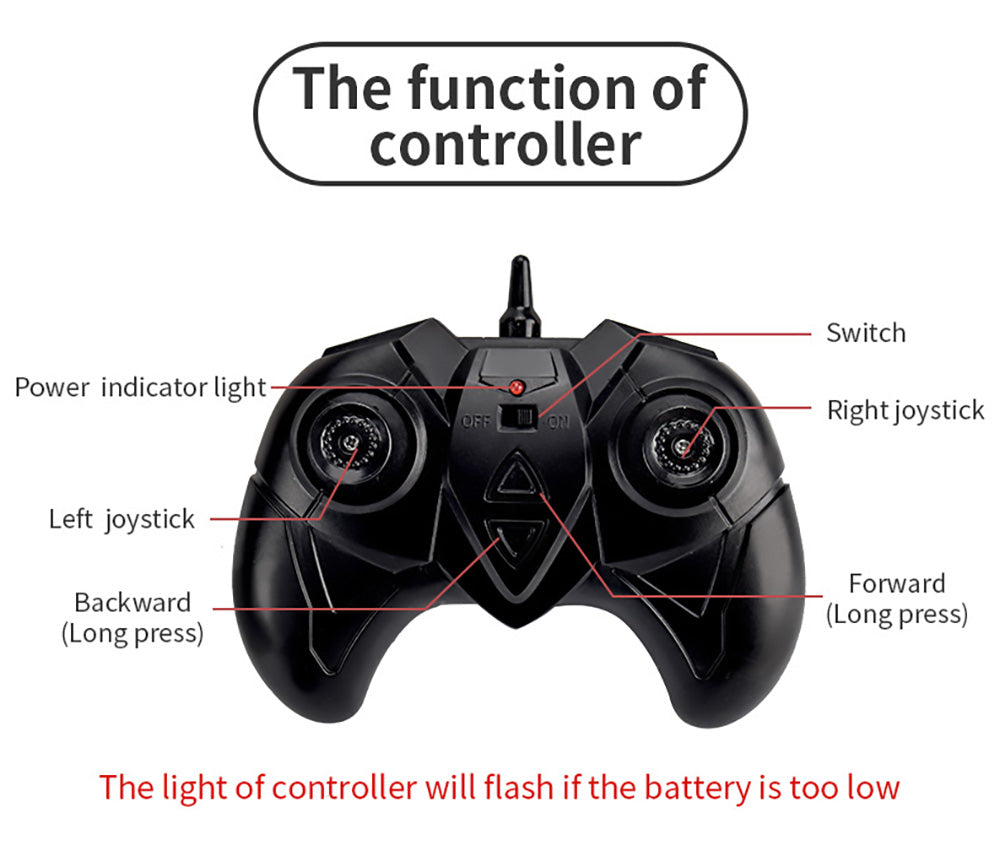 JJRC Q113 1:24 RC kaskadérské auto 4WD 360° rotácia 2v1 vodotesné vodné a pozemné vozidlo - oranžová