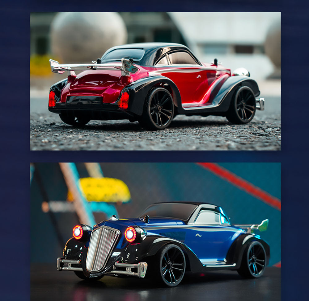 JJRC Q117 F 1:16 2.4G 4WD 35KM/H Driftové auto s plne proporcionálnym ovládáním a naklápěcími svetlometmi - modrá