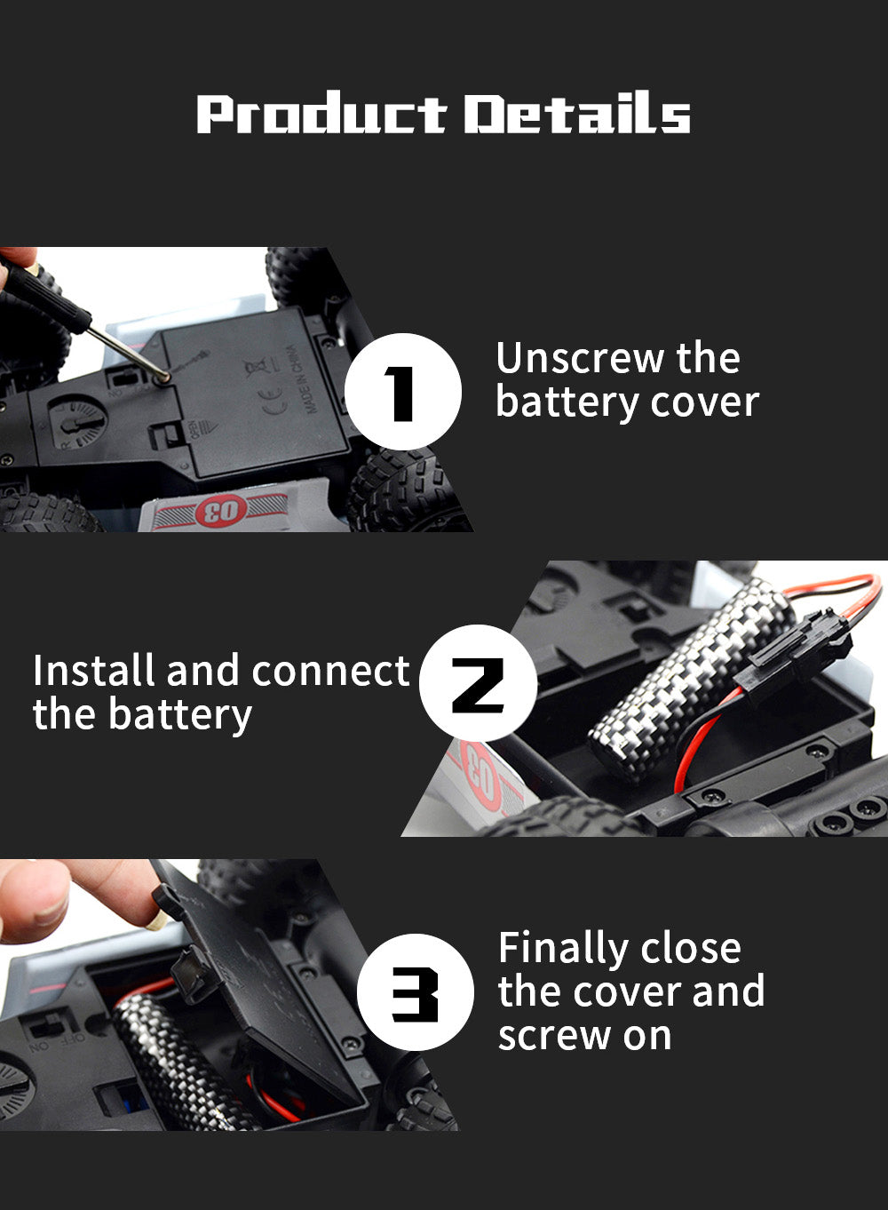 Diaľkovo ovládané auto JJRC Q88 2.4G, ovládanie na vzdialenosť 40-50 m, vysoká rýchlosť, terénne vozidlo, kaskadérské auto, hračka pre deti - strieborná