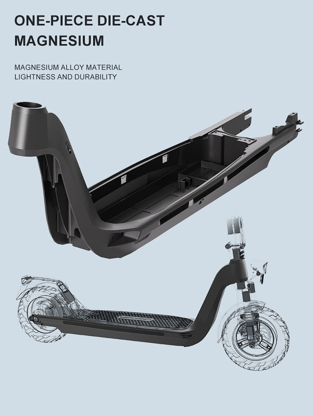 Elektromobilná kolobežka JOYOR C10E, certifikácia ABE, 500W motor, 48V 10.4AH batéria, 10-palcové pneumatiky, maximálna rýchlosť 20 km/h, dojazd 40 km, predná a zadná kotúčová brzda, predné tlmiče