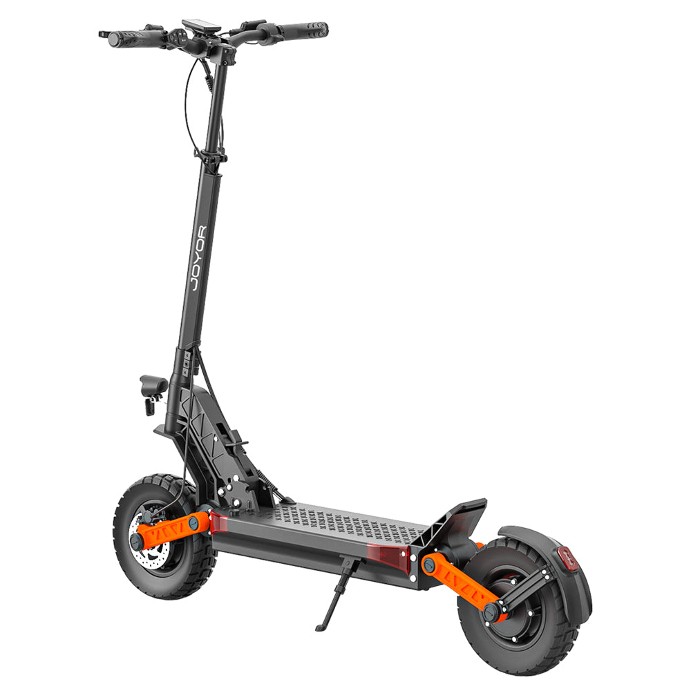 JOYOR S10-Z Electric Scooter 10 Inch Off-road Tires 60V 18Ah Battery 1000W*2 Dual Motor 70-85KM Range 120KG Load Double Hydraulic Disc Brakes Shock absorber Turn signal Smart LED Display update from S10-S - Black