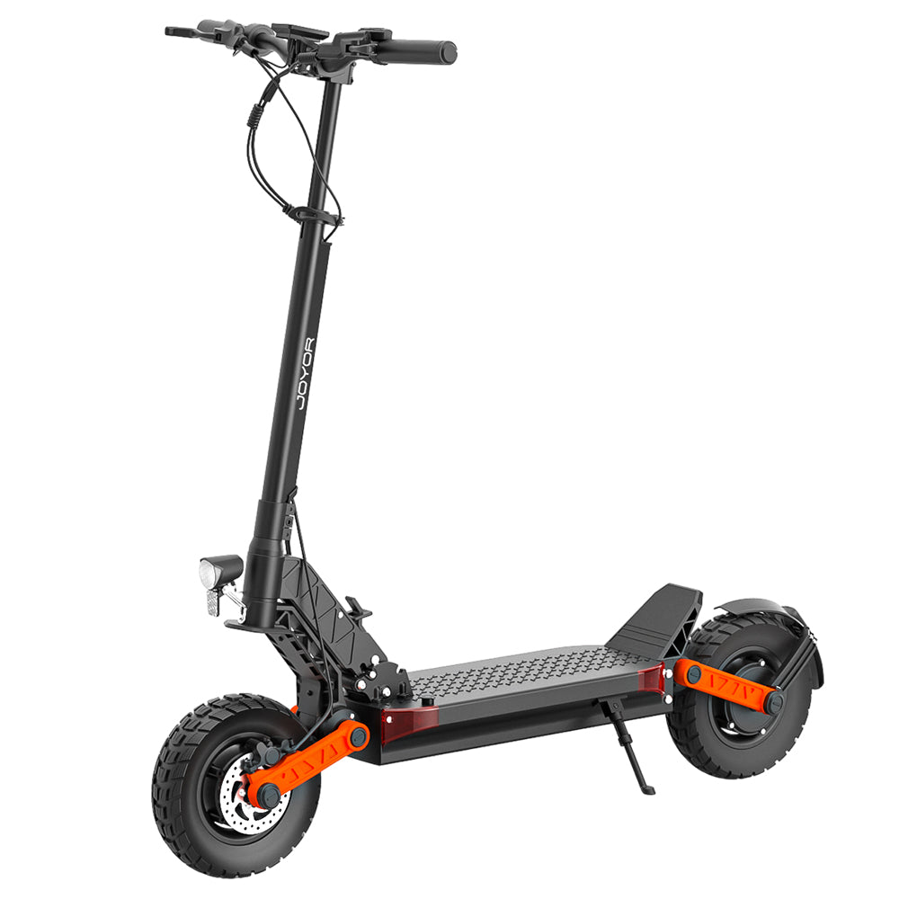 Elektromobilná kolobežka JOYOR S10-S, 10-palcové terénne pneumatiky, 60V 18Ah batéria, 2*1000W dvojitý motor, maximálna rýchlosť 65 km/h, dojazd 70-85 km, nosnosť 120 kg, dvojité hydraulické kotúčové brzdy - čierna