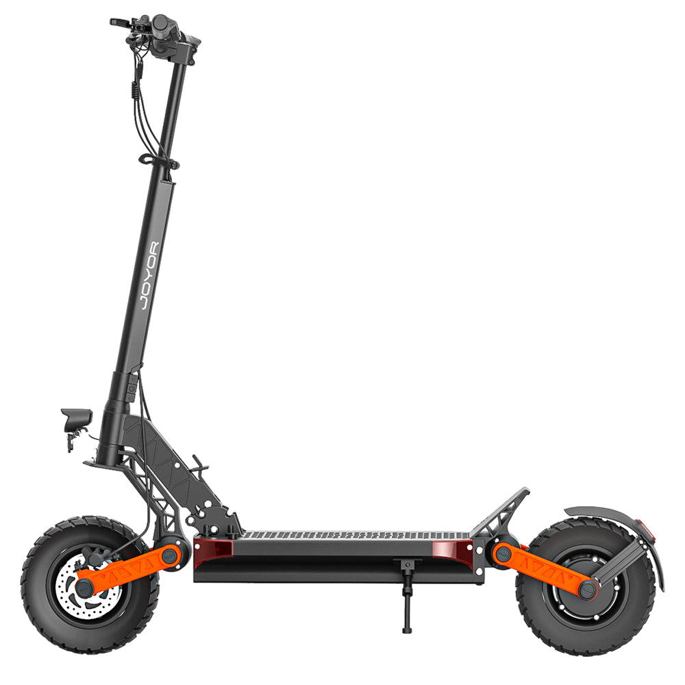 Elektromobilná kolobežka JOYOR S10-S, 10-palcové terénne pneumatiky, 60V 18Ah batéria, 2*1000W dvojitý motor, maximálna rýchlosť 65 km/h, dojazd 70-85 km, nosnosť 120 kg, dvojité hydraulické kotúčové brzdy - čierna