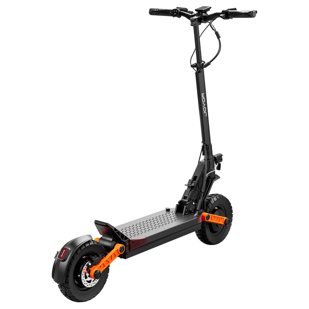 Elektromobilná kolobežka JOYOR S10-S, 10-palcové terénne pneumatiky, 60V 18Ah batéria, 2*1000W dvojitý motor, maximálna rýchlosť 65 km/h, dojazd 70-85 km, nosnosť 120 kg, dvojité hydraulické kotúčové brzdy - čierna