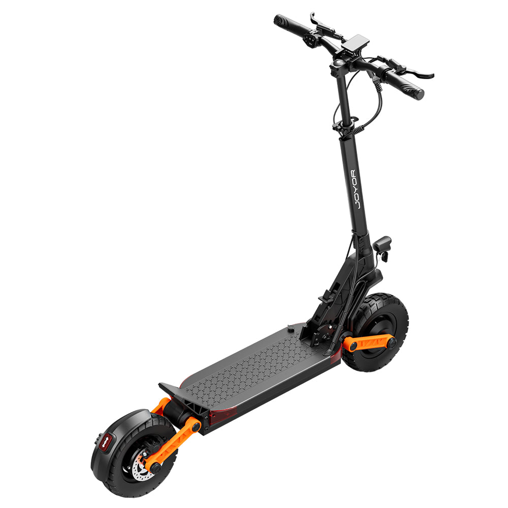 Elektromobilná kolobežka JOYOR S10-S, 10-palcové terénne pneumatiky, 60V 18Ah batéria, 2*1000W dvojitý motor, maximálna rýchlosť 65 km/h, dojazd 70-85 km, nosnosť 120 kg, dvojité hydraulické kotúčové brzdy - čierna