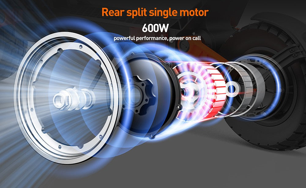 Elektromobilná kolobežka Joyor S8, 600W motor, 48V 26AH batéria, 10-palcové pneumatiky, maximálna rýchlosť 25 km/h, dojazd 90 km, dvojité mechanické kotúčové brzdy.
