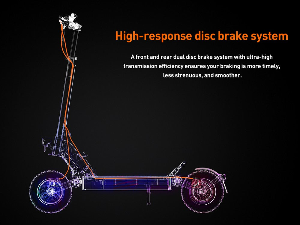 Elektromobilná kolobežka Joyor S8, 600W motor, 48V 26AH batéria, 10-palcové pneumatiky, maximálna rýchlosť 25 km/h, dojazd 90 km, dvojité mechanické kotúčové brzdy.