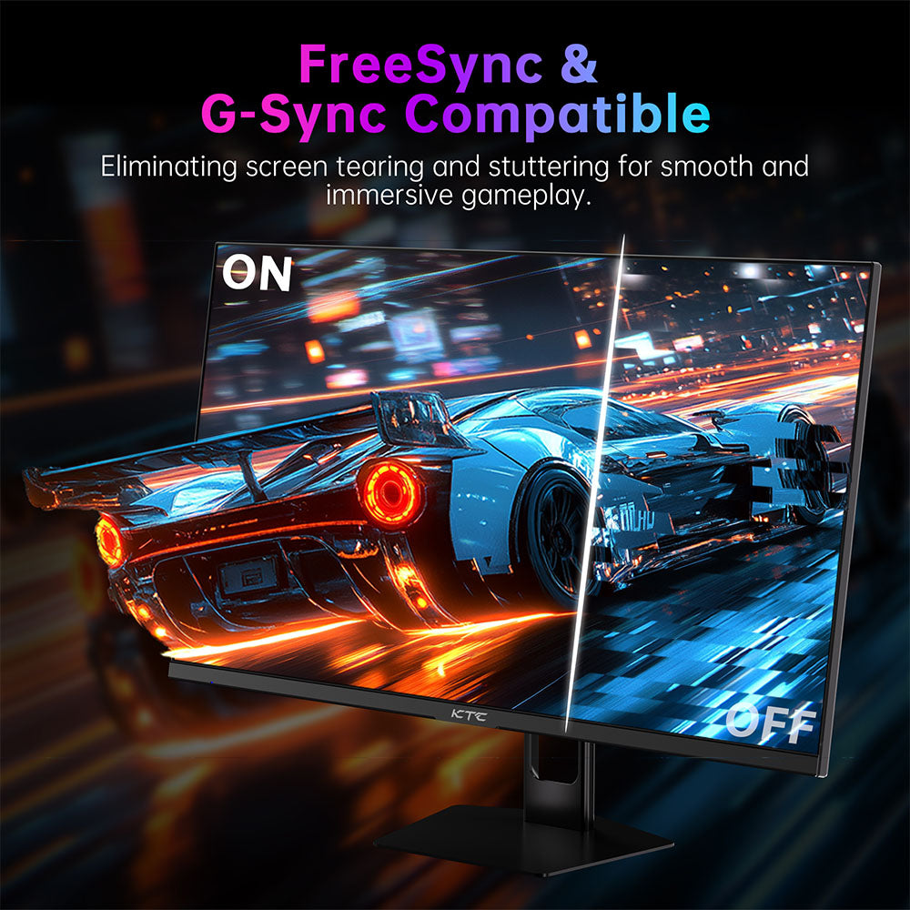 Herný monitor KTC H27E22P, 27 palcov, 1920*1080 FHD, FAST VA panel, kontrastný pomer 4000:1, vysoká obnovovacia frekvencia 280 Hz, doba odezvy 1 ms GTG, FreeSync & G-Sync, HDR10, nízke modré svetlo a bez blikania, 2*HDMI 2.0, 1*DP 1.4, 1*USB 2.0, 1*slúchadlový výstup