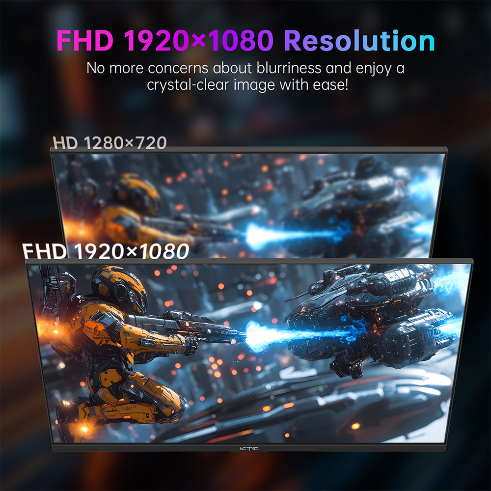 Herný monitor KTC H27E22P, 27 palcov, 1920*1080 FHD, FAST VA panel, kontrastný pomer 4000:1, vysoká obnovovacia frekvencia 280 Hz, doba odezvy 1 ms GTG, FreeSync & G-Sync, HDR10, nízke modré svetlo a bez blikania, 2*HDMI 2.0, 1*DP 1.4, 1*USB 2.0, 1*slúchadlový výstup