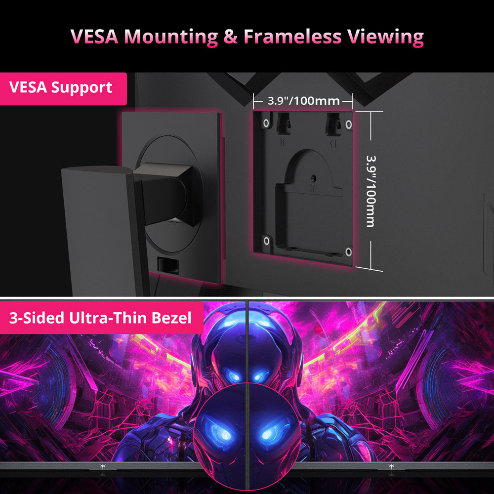 KTC H27P22S 27-palcový herný monitor, 3840x2160 UHD AUO 7.0 FAST IPS panel, HDR400, obnovovacia frekvencia 160 Hz, doba odezvy 1 ms, 132 % sRGB, kompatibilný s FreeSync a G-SYNC, nízka modrá svetelná vlna, 2×HDMI2.1, 2×DP1.4, 1×USB2.0, nastaviteľný stojan a podpora VESA montáže.