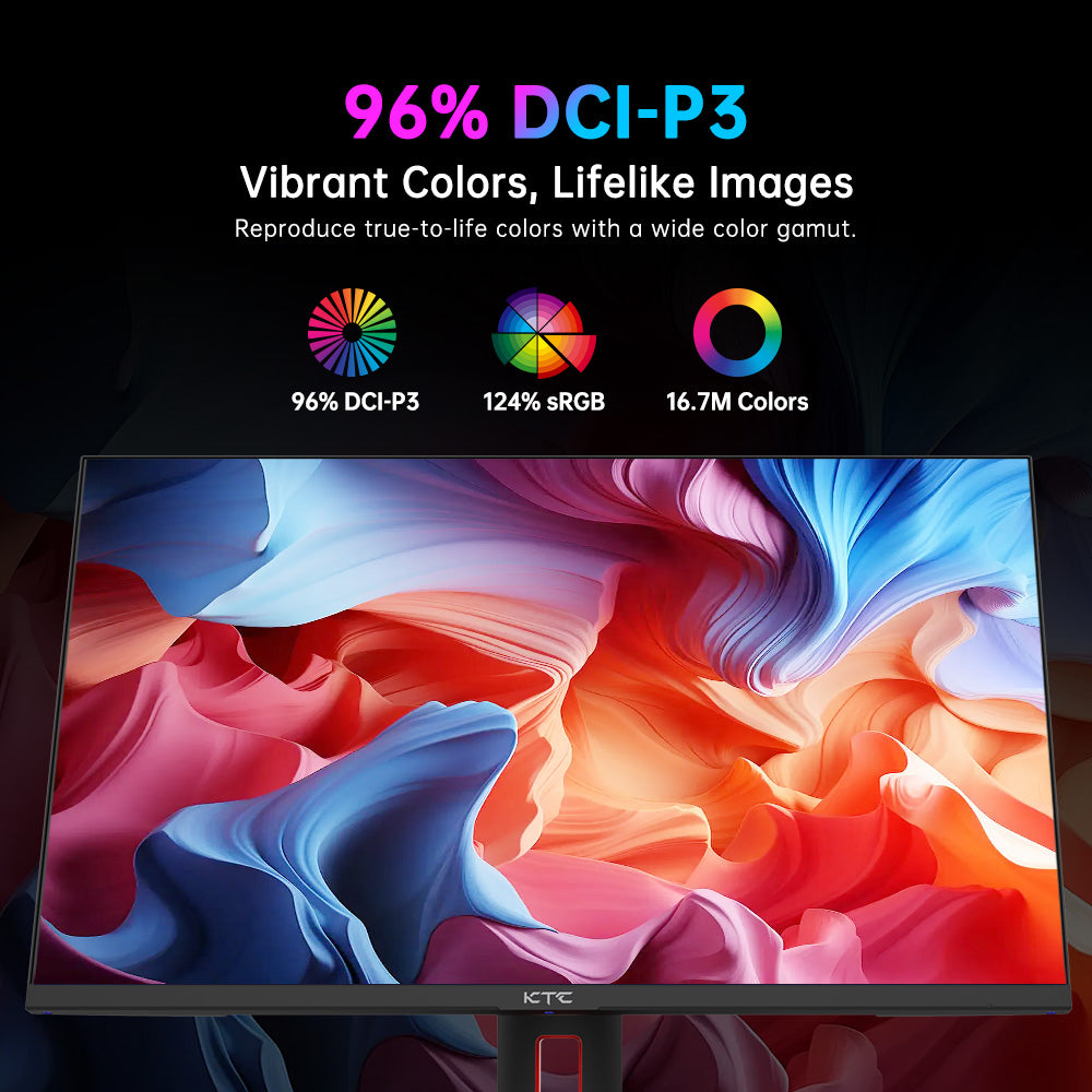 KTC H27T22 27-palcový herný monitor, 2560x1440 QHD 16:9 ELED, 180Hz, rýchly IPS panel, doba odezvy 1ms GTG, 99% sRGB, HDR10, nízke rozmazanie pohybu, kompatibilný s FreeSync a G-SYNC, USB, 2xHDMI2.0, 2xDP1.4, audio výstup, horizontálne a vertikálne otočný, VESA montáž.