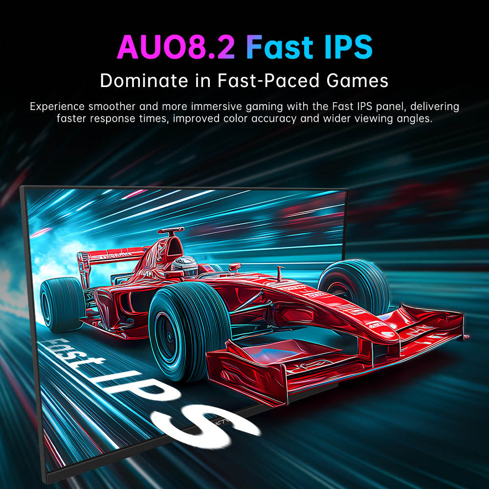 KTC H27T22 27-inch Gaming Monitor 2560x1440 QHD 16:9 ELED 180Hz Fast IPS Panel Screen 1ms GTG Response Time 99% sRGB HDR10 Low Motion Blur Compatible with FreeSync G-SYNC USB 2xHDMI2.0 2xDP1.4 Audio Out Horizontal &amp; Vertical Rotated VESA Mount