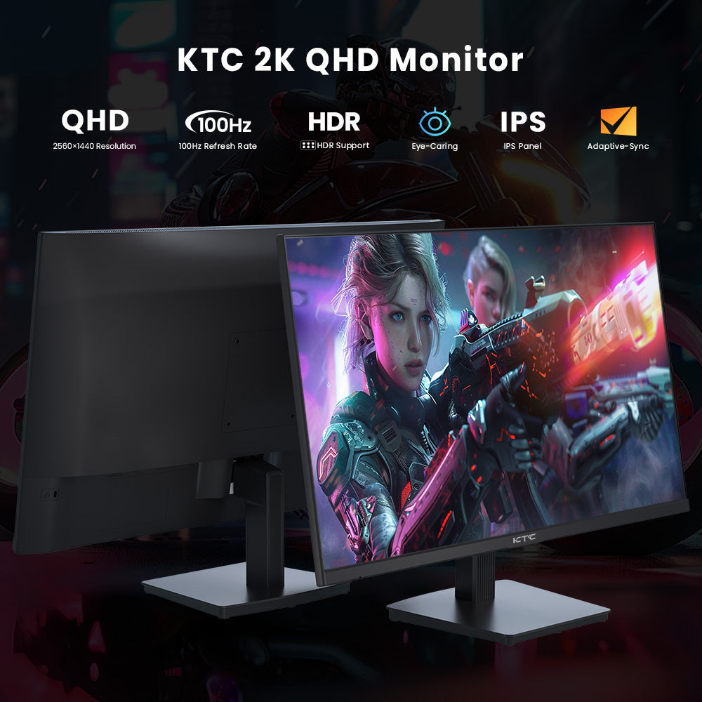 KTC H27T27 27palcový QHD 100Hz kancelársky monitor s rozlíšením 2K QHD a moderným IPS panelom