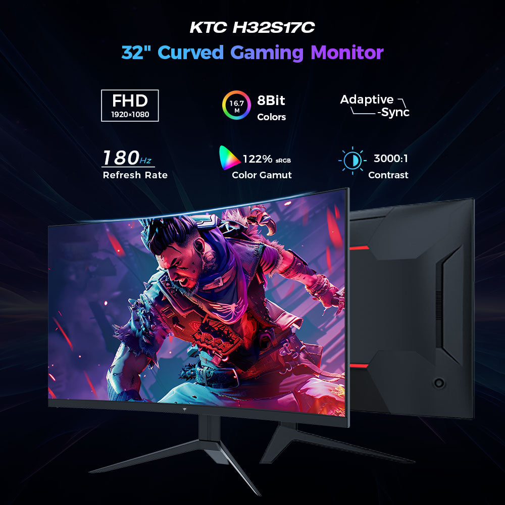 KTC 32 palcový FHD 180Hz H32S17C 1500R