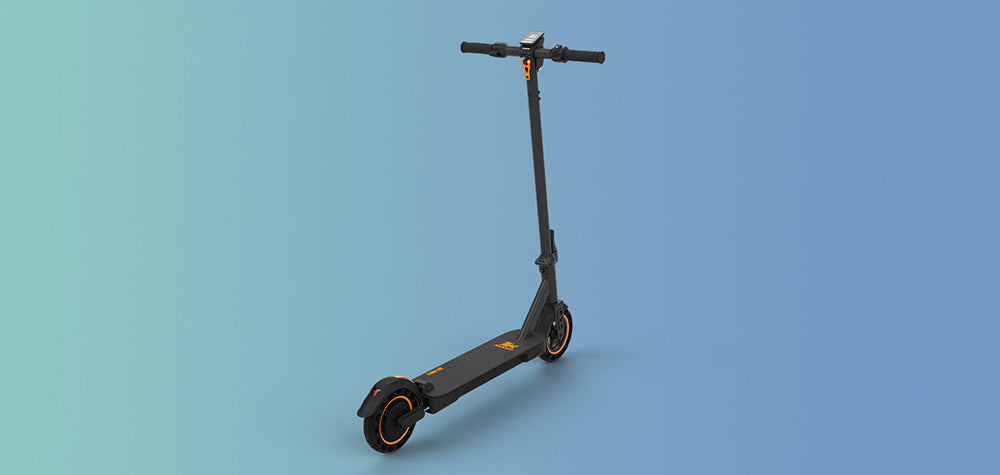 Elektromobilný skútik KuKirin S1 Max, skladací, 350W motor, 36V 10.4Ah batéria, 8-palcové pneumatiky, zadné svetlo, dojazd 39 km, pružinové odpruženie, veľký displej, sklon 15 stupňov, vodotesný IP54, bezpečnostná skladacia spona.