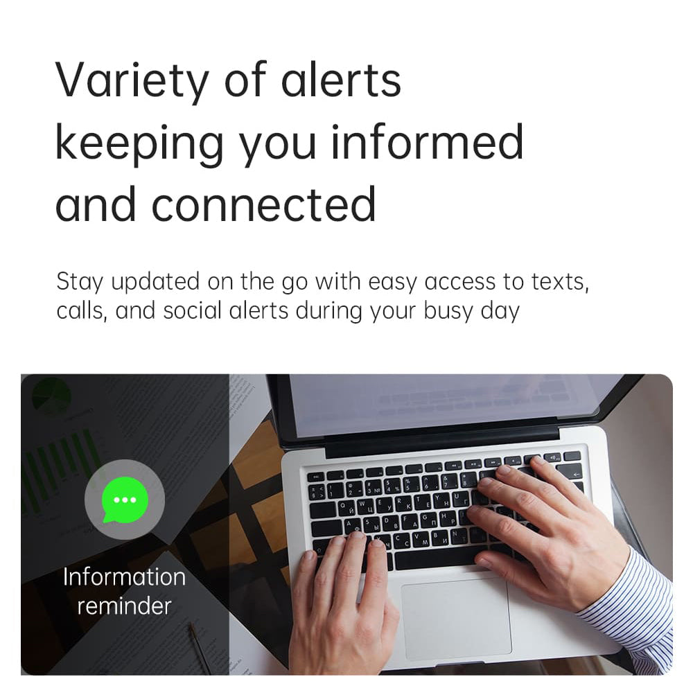 KUMI KU7 Smartwatch, 1,96'' AMOLED displej, Bluetooth volania, monitorovanie zdravia, informácie o akciovom trhu, 100 sportovych režimov - čierna