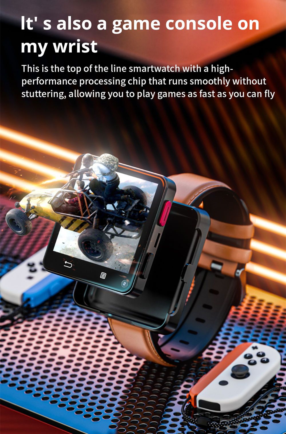 Odnímateľné inteligentné hodinky LOKMAT APPLLP 2 MAX, 2,64-palcový displej, Android 11, podpora 4G/5G SIM karty, Bluetooth pripojenie, GPS určenie polohy, batéria 1200 mAh