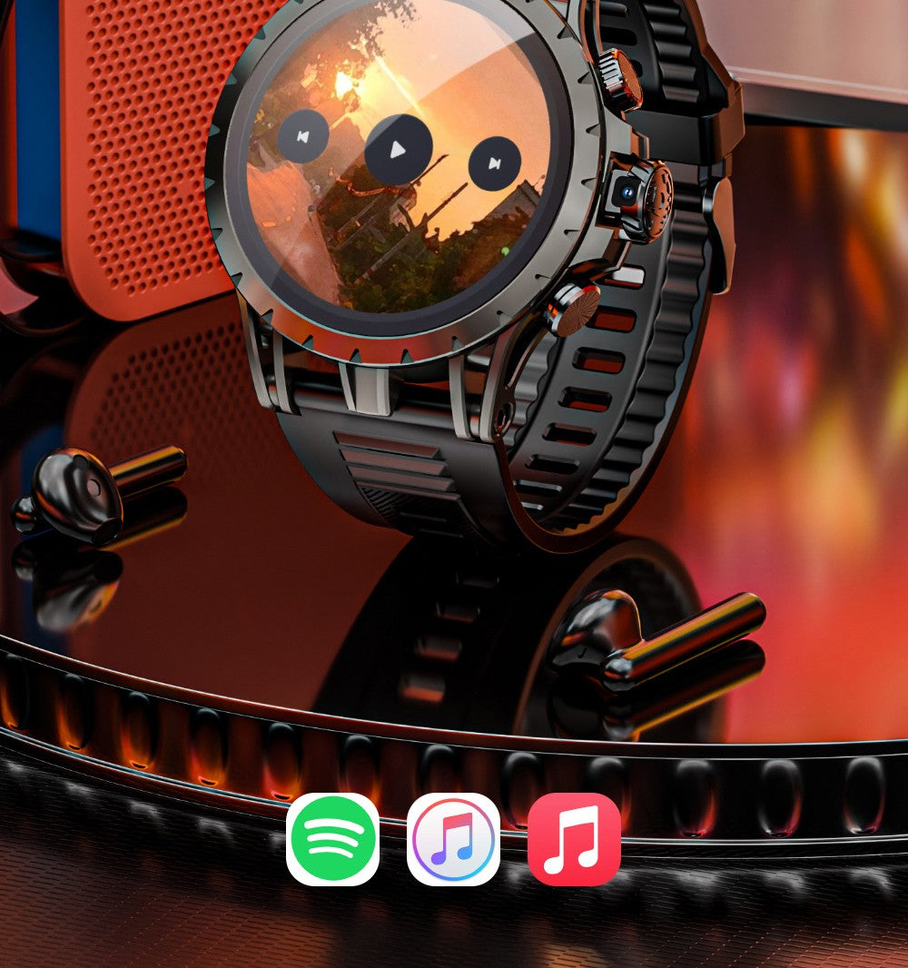 Inteligentné hodinky LOKMAT APPLLP 4, 1,508-palcový AMOLED displej, podpora 4G/5G SIM karty, monitorovanie tepovej frekvencie a kyslíku v krvi, funkcia NFC, GPS určenie polohy.