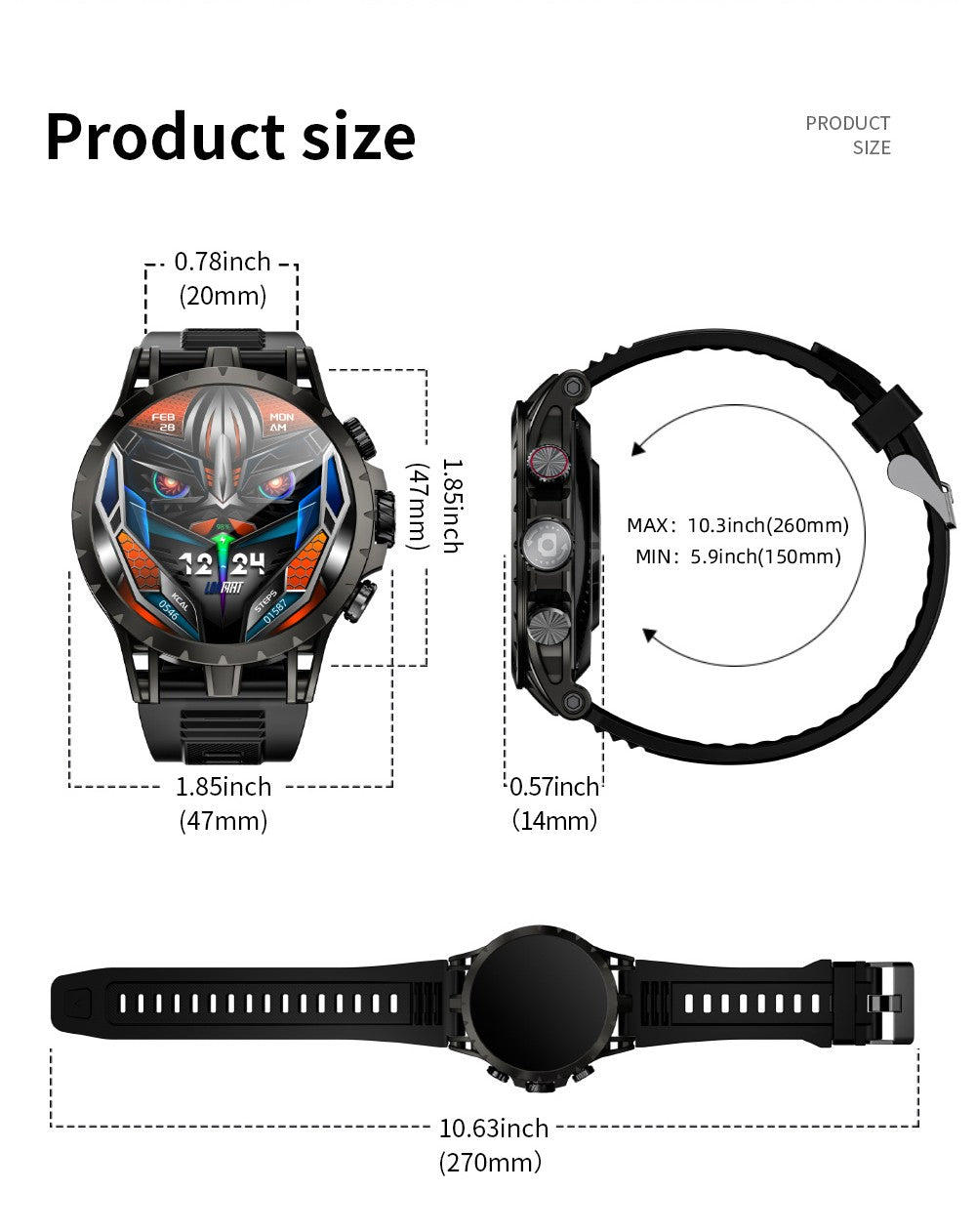 Inteligentné hodinky LOKMAT APPLLP 4, 1,508-palcový AMOLED displej, podpora 4G/5G SIM karty, monitorovanie tepovej frekvencie a kyslíku v krvi, funkcia NFC, GPS určenie polohy.