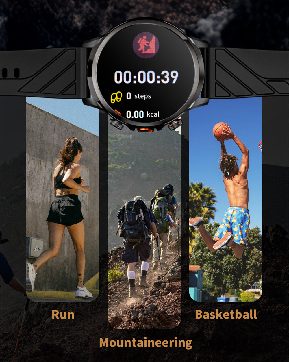 Inteligentné hodinky LOKMAT APPLLP 8 Pro, Android 8.1, 1,85'' HD TFT displej, 4G volania, NFC prístup, monitorovanie srdcového tepu a kyslíku v krvi.