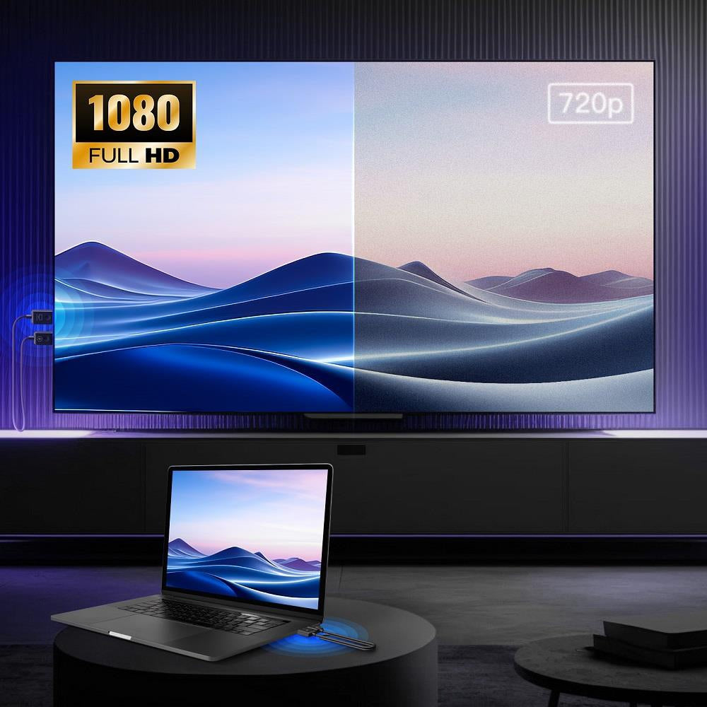 Bezdrátový adaptér MINIX H1 HDMI s rozhraním 1080P, dosah 165 stôp