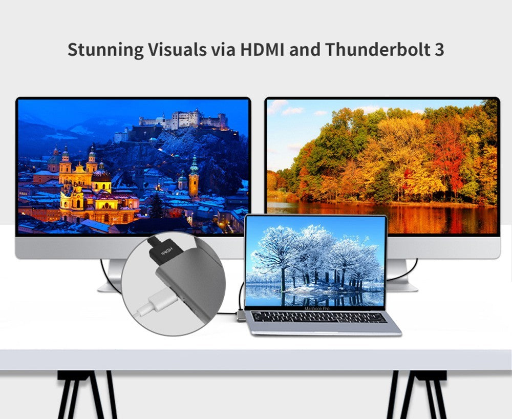 MINIX SD4 GR 480GB SSD, Dual 4K@60Hz výstup, USB3.0, PD & Data až 5Gbps, Thunderbolt 3 - šedá