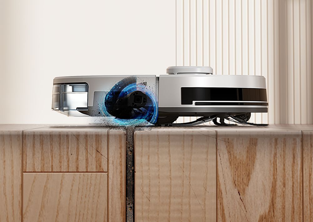 Robotický vysávač a mop Neatsvor S600, 2,8L nádoba na prach, 5200mAh batéria, LDS4.0 laserová navigácia, ovládanie cez aplikáciu, kompatibilita s Alexou a Google Home, 2-v-1 kefy, HEPA filtrácia a 350ml nádrž na vodu.