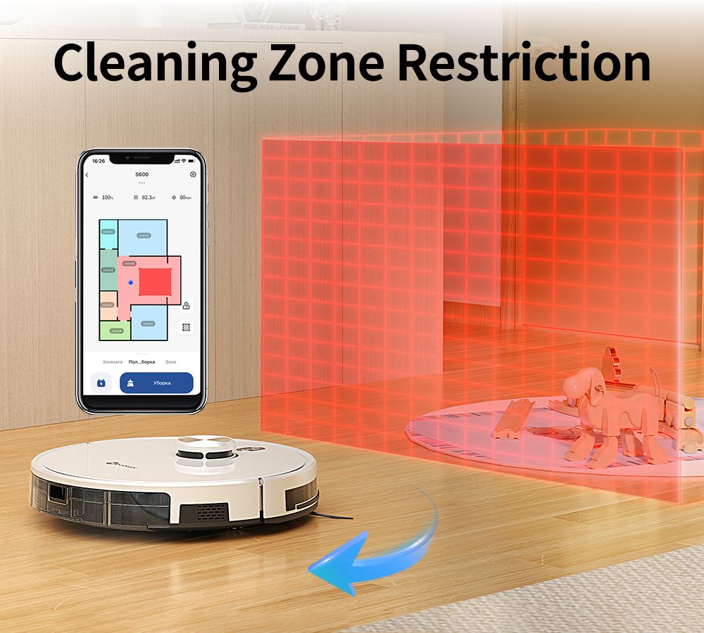 Robotický vysávač a mop Neatsvor S600, 2,8L nádoba na prach, 5200mAh batéria, LDS4.0 laserová navigácia, ovládanie cez aplikáciu, kompatibilita s Alexou a Google Home, 2-v-1 kefy, HEPA filtrácia a 350ml nádrž na vodu.