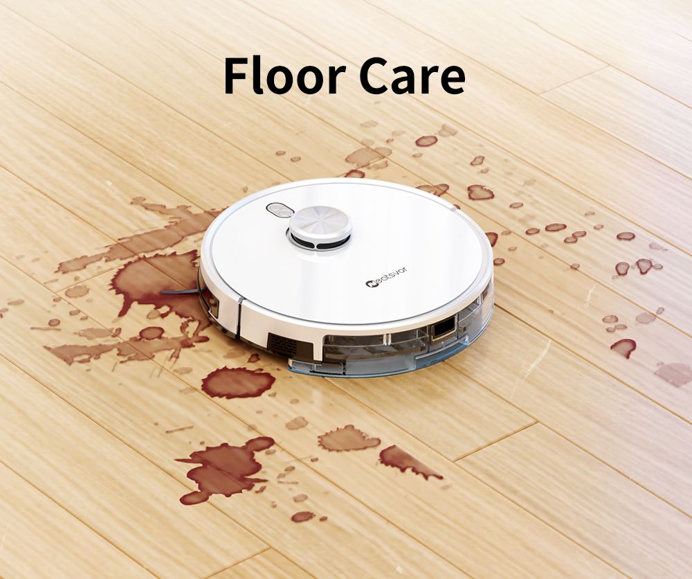 Robotický vysávač a mop Neatsvor S600, 2,8L nádoba na prach, 5200mAh batéria, LDS4.0 laserová navigácia, ovládanie cez aplikáciu, kompatibilita s Alexou a Google Home, 2-v-1 kefy, HEPA filtrácia a 350ml nádrž na vodu.