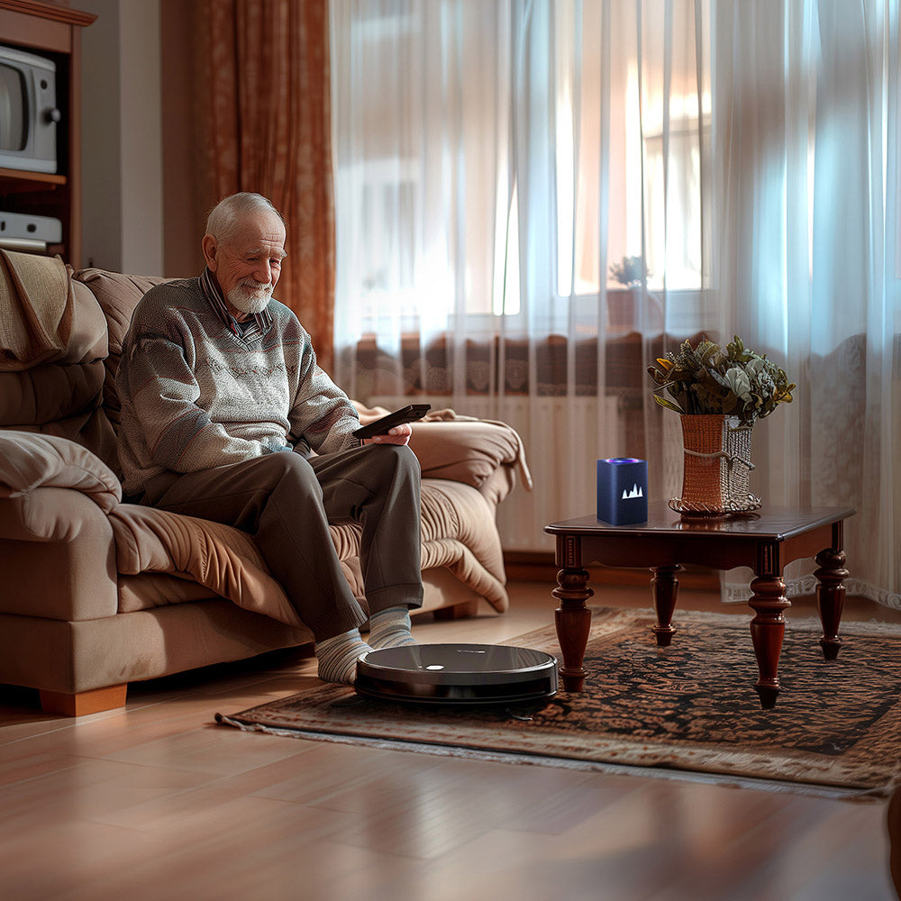 Robotický vysávač a mop Neatsvor X520, sací výkon 6000 Pa, batéria 5200 mAh, ovládanie cez Wi-Fi/aplikáciu, 3v1 čistenie, inteligentná navigácia 3.0, HEPA filtrácia a hlasové ovládanie, vhodné na koberce a tvrdé podlahy, čierna farba.