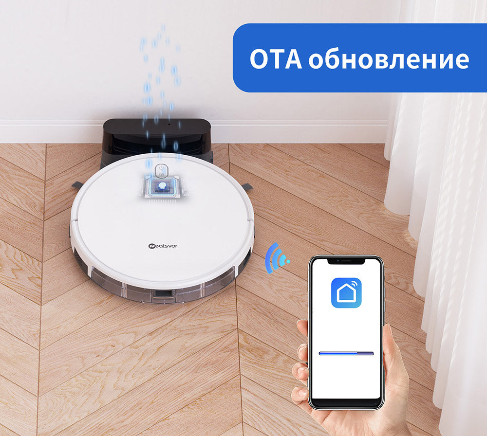 Robotický vysávač a mop Neatsvor X520, sací výkon 6000 Pa, batéria 5200 mAh, ovládanie cez Wi-Fi/aplikáciu, 3v1 čistenie, inteligentná navigácia 3.0, HEPA filtrácia a hlasové ovládanie, vhodné na koberce a tvrdé podlahy, čierna farba.