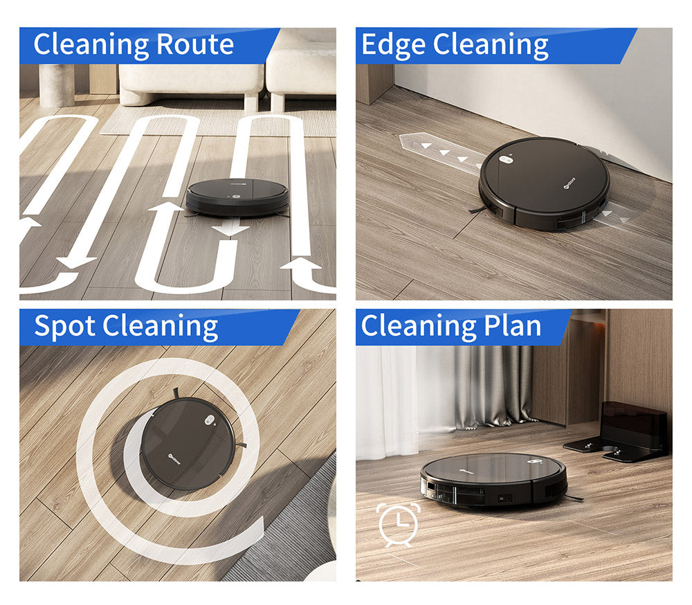 Robotický vysávač a mop Neatsvor X520, sací výkon 6000 Pa, batéria 5200 mAh, ovládanie cez Wi-Fi/aplikáciu, 3v1 čistenie, inteligentná navigácia 3.0, HEPA filtrácia a hlasové ovládanie, vhodné na koberce a tvrdé podlahy, čierna farba.