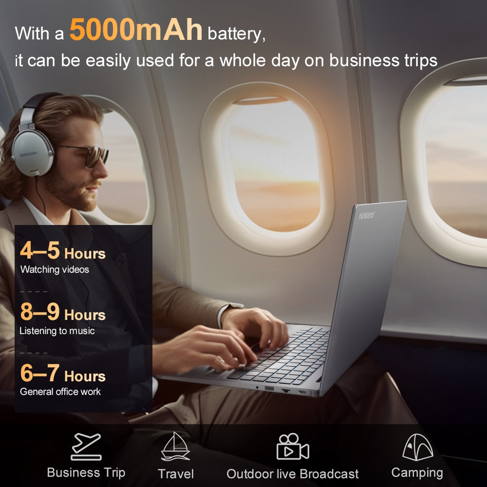 Laptop Ninkear N16 Pro, 16-palcový IPS displej s rozlíšením 2560*1600, Intel Core i9-12900HK s 14 jadierami, maximálnych 5,0 GHz, 32 GB RAM, 1 TB SSD, obnovovacia frekvencia 120 Hz, WiFi 6, batéria 5000 mAh, podsvietená klávesnica, 1x plne funkčný port Type-C, 2x USB 3.0, 1x USB 2.0, 1x HDMI, 1x RJ45, 1x 3,5mm jack pre slúchadlá