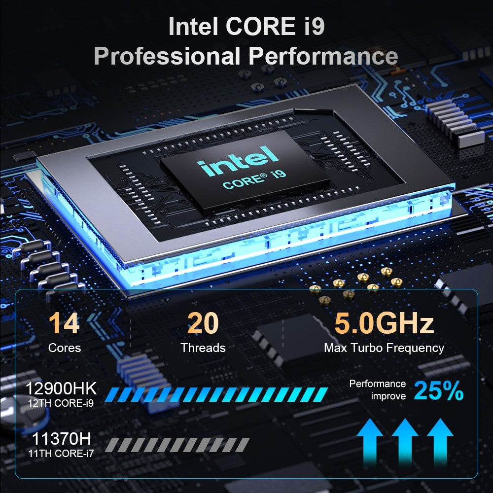 Laptop Ninkear N16 Pro, 16-palcový IPS displej s rozlíšením 2560*1600, Intel Core i9-12900HK s 14 jadierami, maximálnych 5,0 GHz, 32 GB RAM, 1 TB SSD, obnovovacia frekvencia 120 Hz, WiFi 6, batéria 5000 mAh, podsvietená klávesnica, 1x plne funkčný port Type-C, 2x USB 3.0, 1x USB 2.0, 1x HDMI, 1x RJ45, 1x 3,5mm jack pre slúchadlá