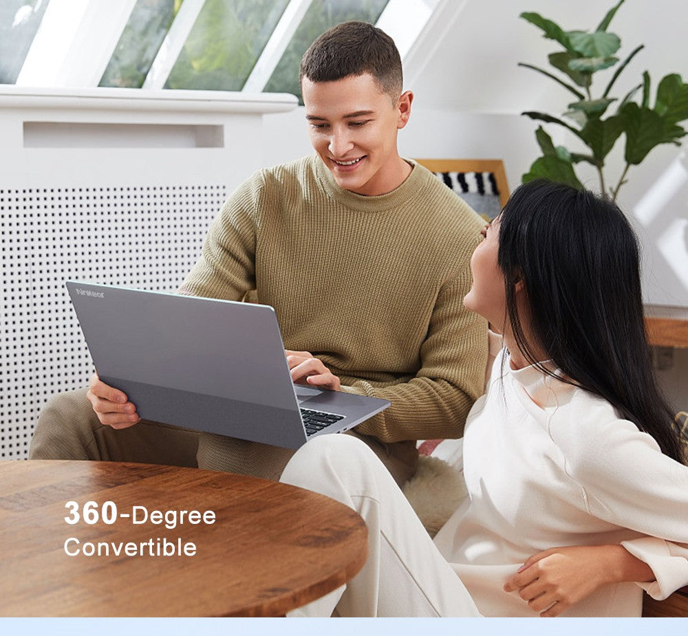 Ninkear YBOOK15 2-v-1 notebook, 360° otočný 15,6-palcový dotykový displej 1920*1080, AMD Ryzen 3 3200U 2 jadrá, max. 3,5 GHz, 16 GB RAM, 512 GB SSD, 2,4/5 GHz WiFi, Bluetooth 4.2, 1*USB 3.0, 2*USB 2.0, 1*Type-C (len dáta), 1*HDMI, 1*RJ45, 1*jack na slúchadlá, 38 Wh batéria