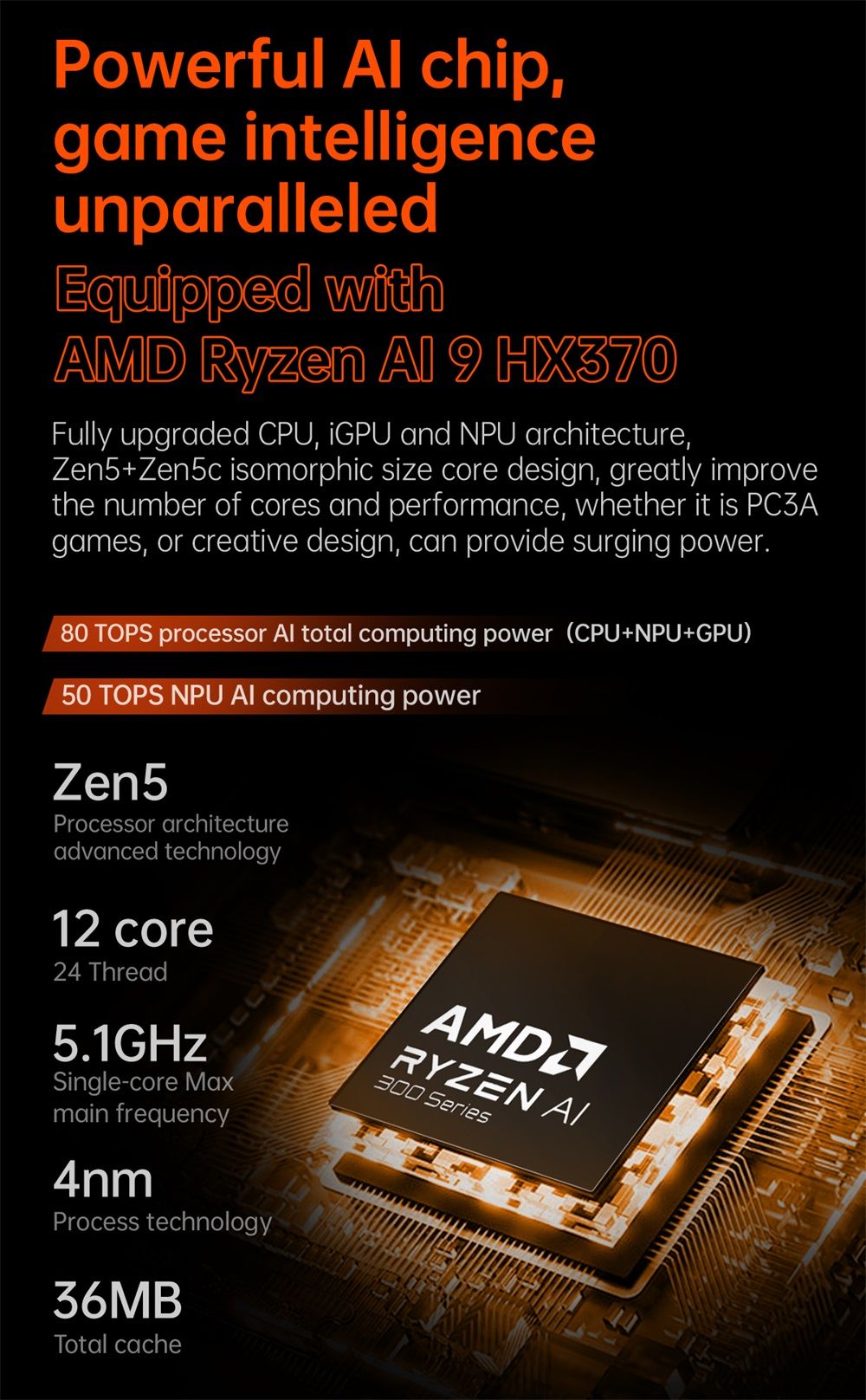 Prenosný herný PC One Netbook OneXPlayer G1, AMD Ryzen AI 9 HX 370 12 jadier, max. 5,1 GHz, 8,8'' 2560*1600 144 Hz displej, 64 GB LPDDR5X 7500 MHz RAM, 4 TB SSD, WiFi 6E, 2*USB-C, 1*USB3.2, 1*TF karta, 1* Oculink, 1*3,5 mm audio, odblokovanie odtlačkom prsta - EU zástrčka