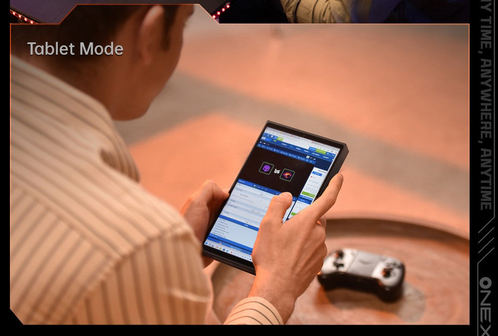 One Netbook OneXPlayer X1 Mini prenosný herný PC, AMD Ryzen 7 8840U 8 jadier, max. 5,1 GHz, 8,8'' 2560*1600 144 Hz LTPS displej, 32 GB LPDDR5x 7500 MHz RAM, 1 TB SSD, 2x USB4, 1x USB3.2, 1x slot na TF kartu, 1x Oculink, 1x audio, Harman Sound System, 65,02 Wh batéria