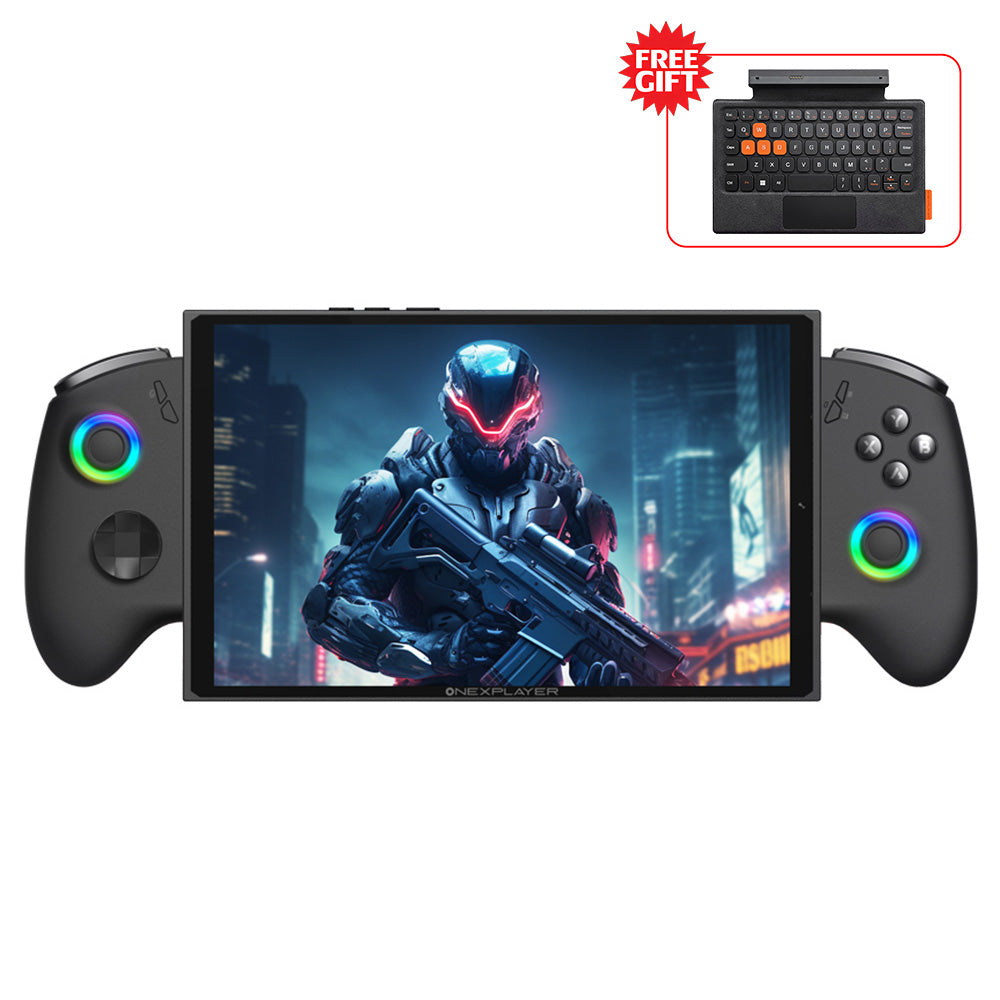 One Netbook OneXPlayer X1 Mini Handheld Gaming PC, AMD Ryzen 7 8840U 8 Cores Max 5.1GHz, 8.8'' 2560*1600 144Hz LTPS Screen, 32GB LPDDR5x RAM 1TB SSD, 2*USB4 1*USB3.2 1* TF Card Slot 1* Oculink 1*Audio, Harman Sound System, 65.02Wh Battery - EU Plug