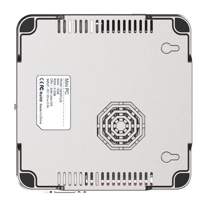 (2024 Upgraded Version) OUVIS GK3 Plus Mini PC, Intel Alder Lake N-95 Quad Core up to 3.4GHz, 16GB DDR4 RAM 512GB SSD, 2xHDMI VGA 4K@60Hz Triple Display, 2xUSB2.0 2xUSB3.0 1000Mbps LAN, 2.4/5GHz WiFi Bluetooth 4.2, with VESA - EU