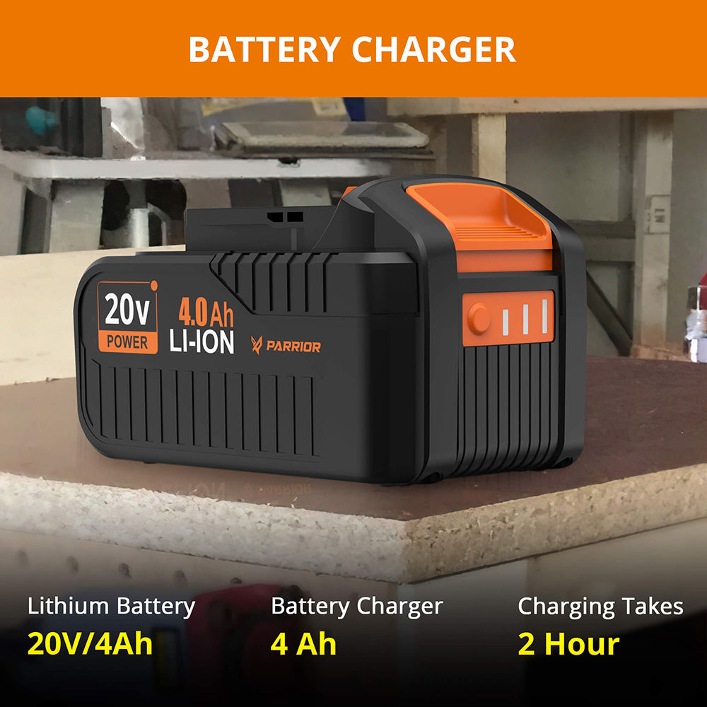 Parrior CCS05 20V akumulátorová kotúčová píla, s 4Ah batériou, otáčkami 3500 ot/min, rýchlonabíjaním, nastaviteľnou hĺbkou rezu 45°/90°
